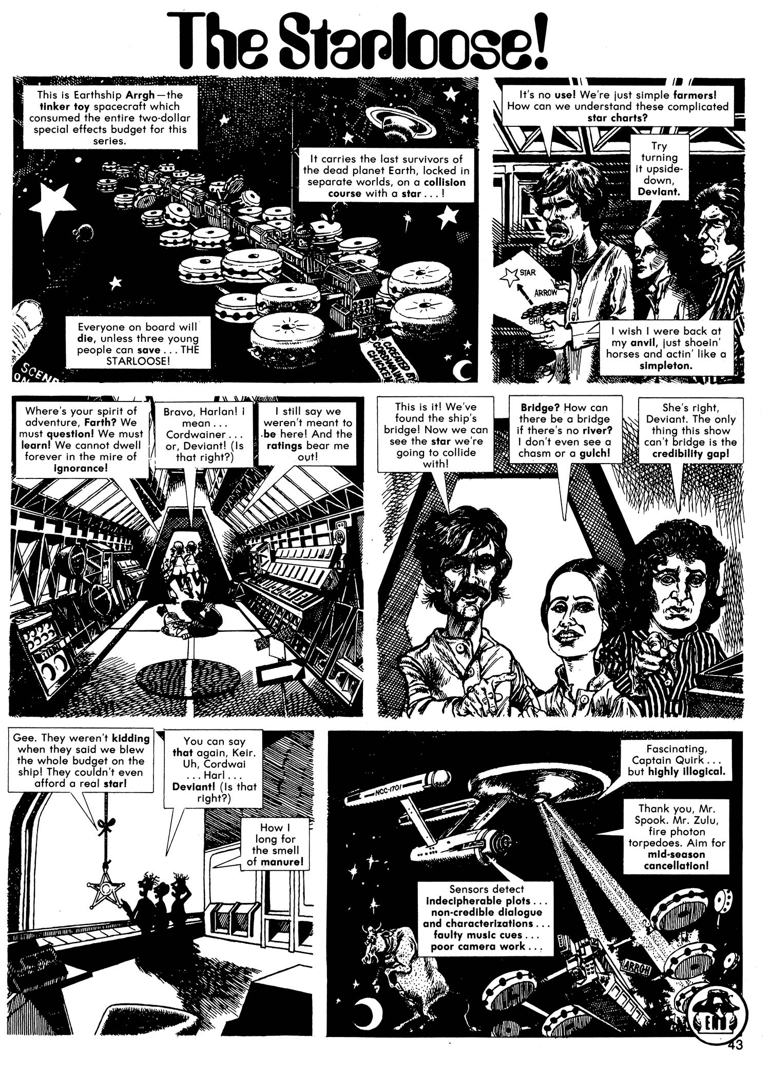 Crazy #5, The Starloose!, art by Robert Graysmith