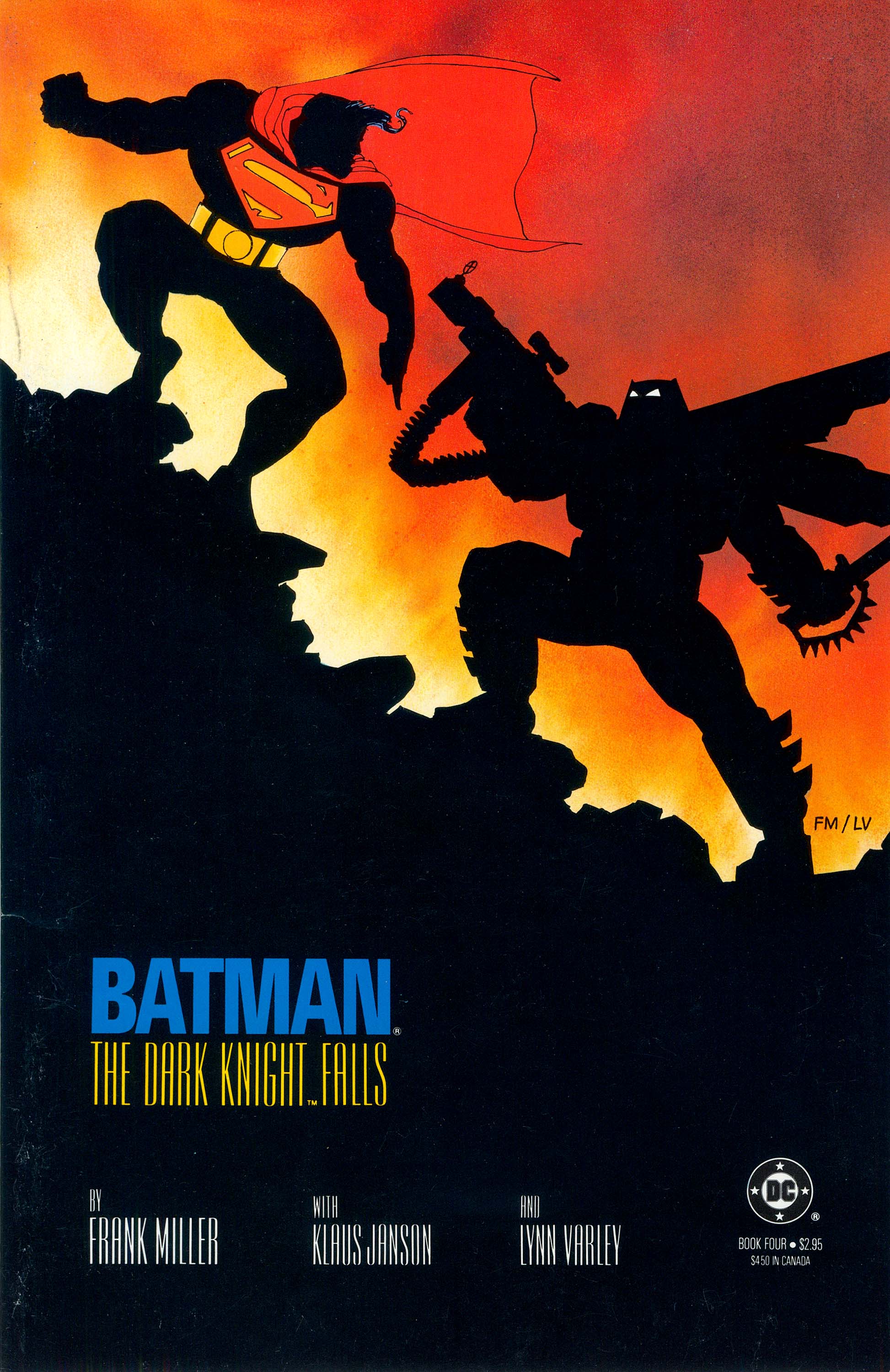 Batman: The Dark Knight #4, cover, art by Frank Miller and Lynn Varley