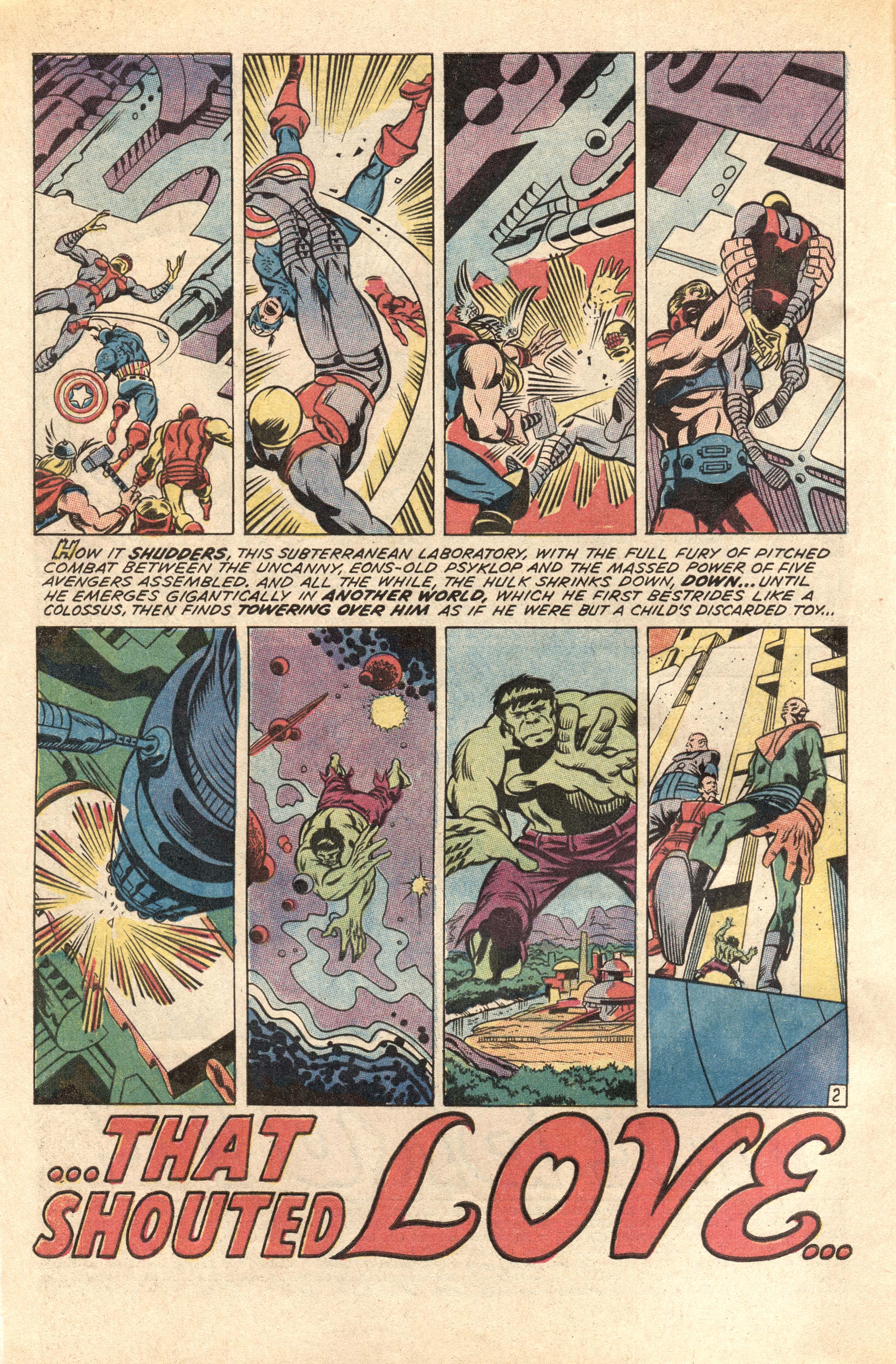 Incredible Hulk 140, p2, art by Herb Trimpe and Sam Grainger