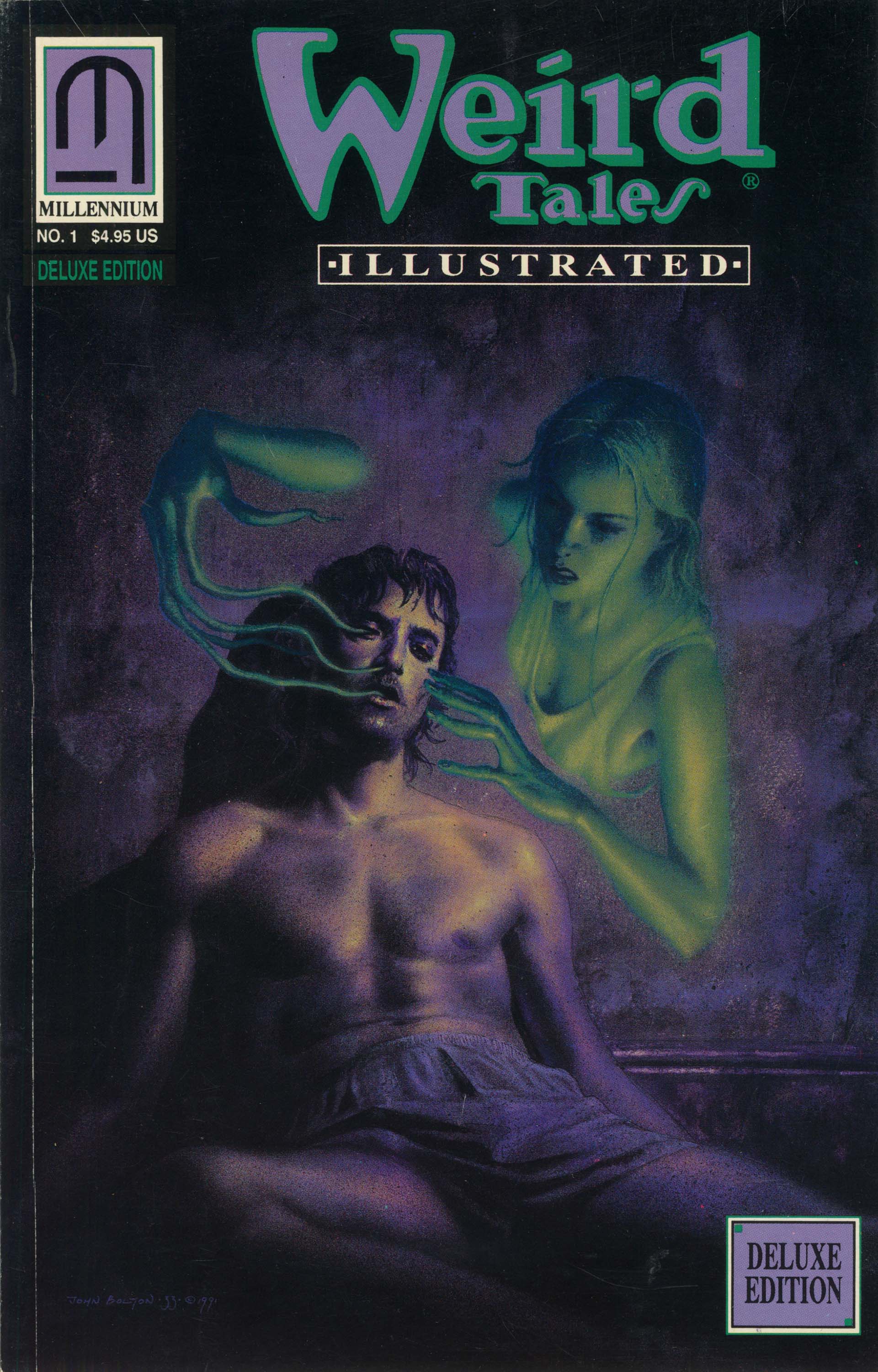 Weird Tales Illustrated #1, cover, art by John Bolton