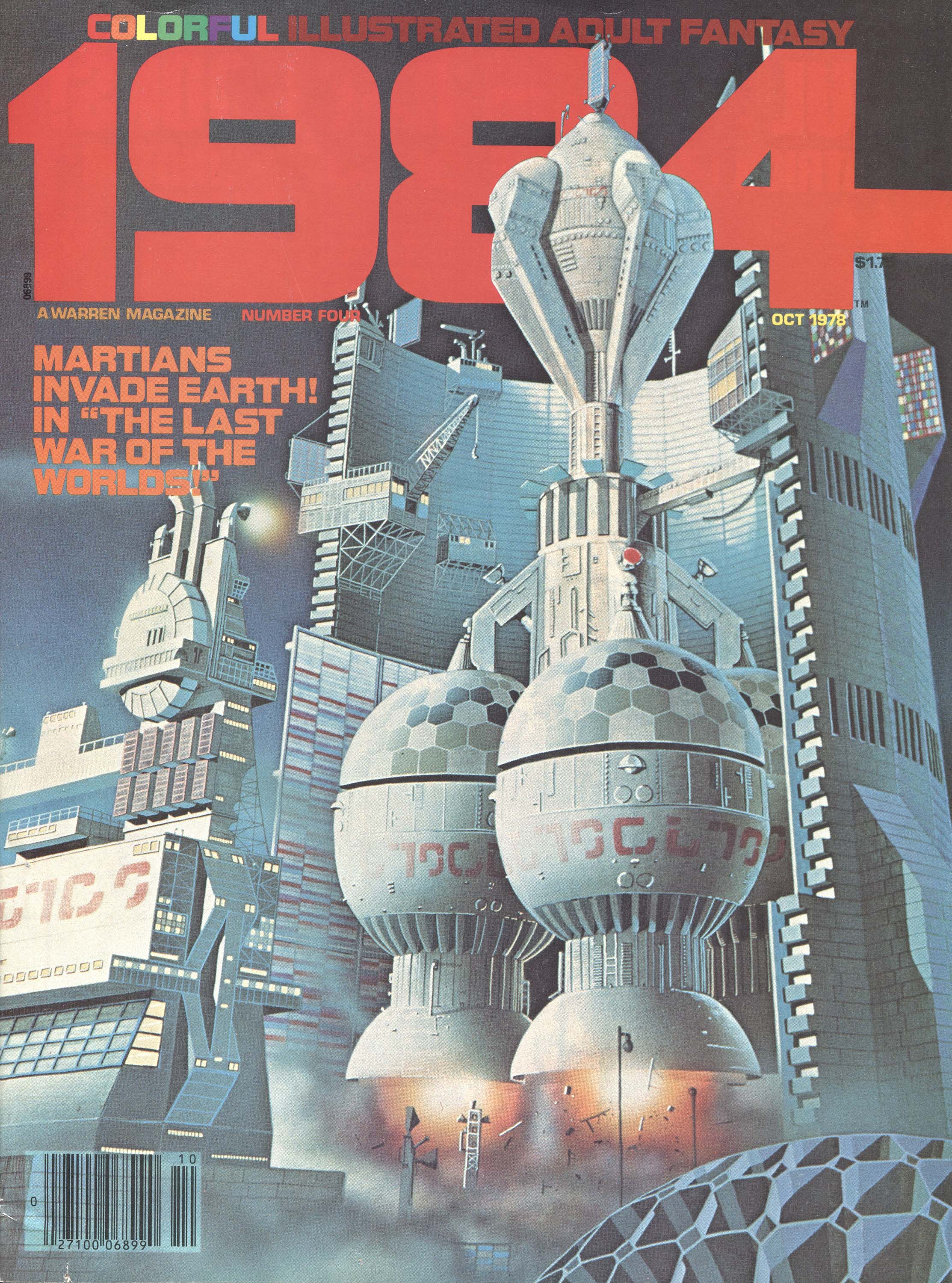 1984 #4, cover, art by Patrick Woodroffe