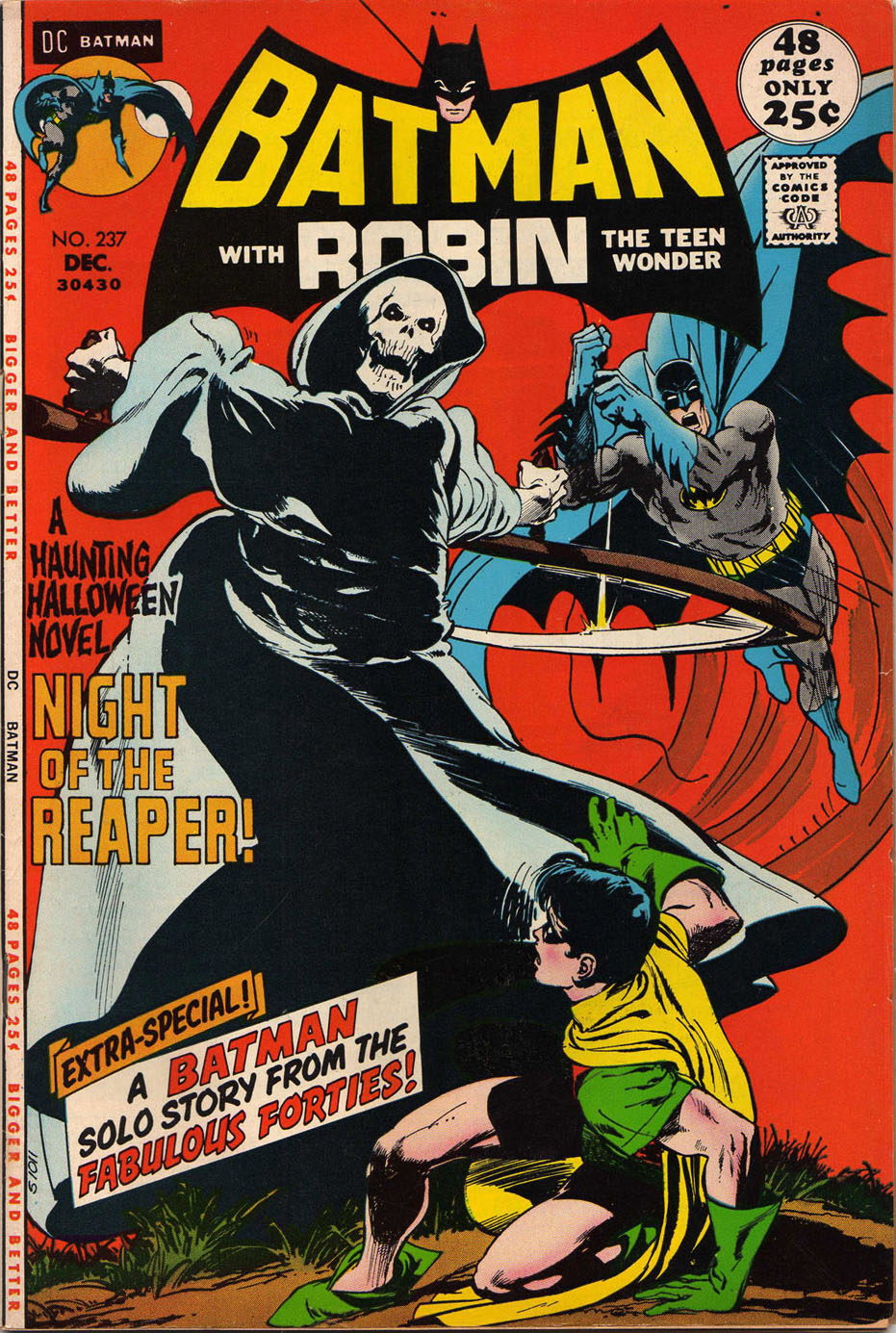 Batman #237, cover, art by Neal Adams