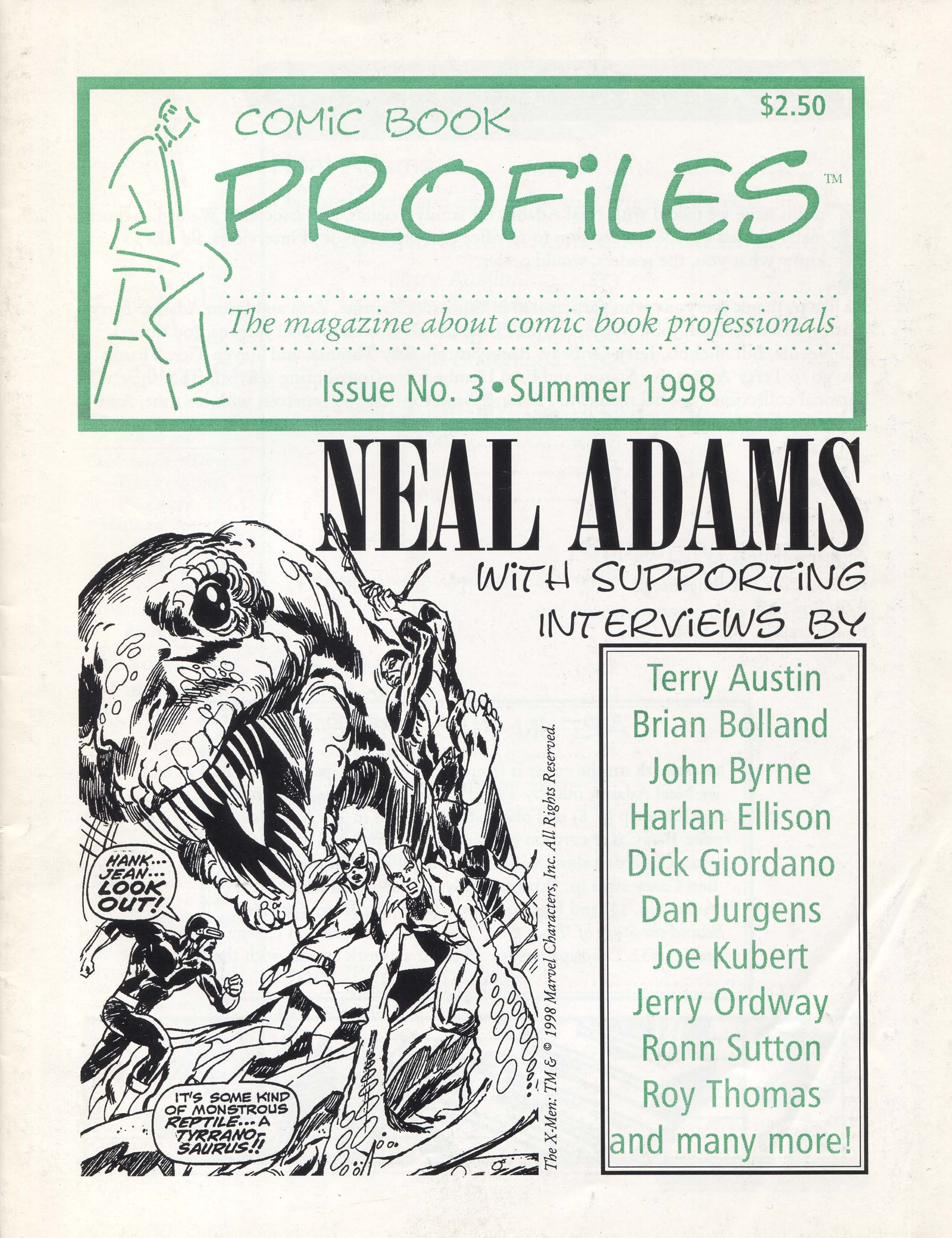 Comic Book Profiles #3, cover