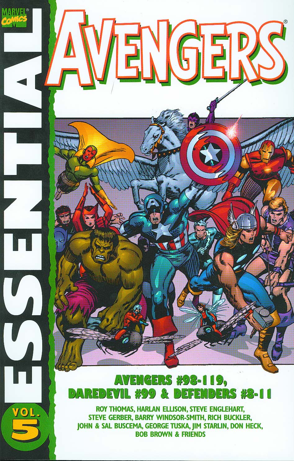 Essential Avengers Vol. 4, cover, art by Barry Windsor Smith