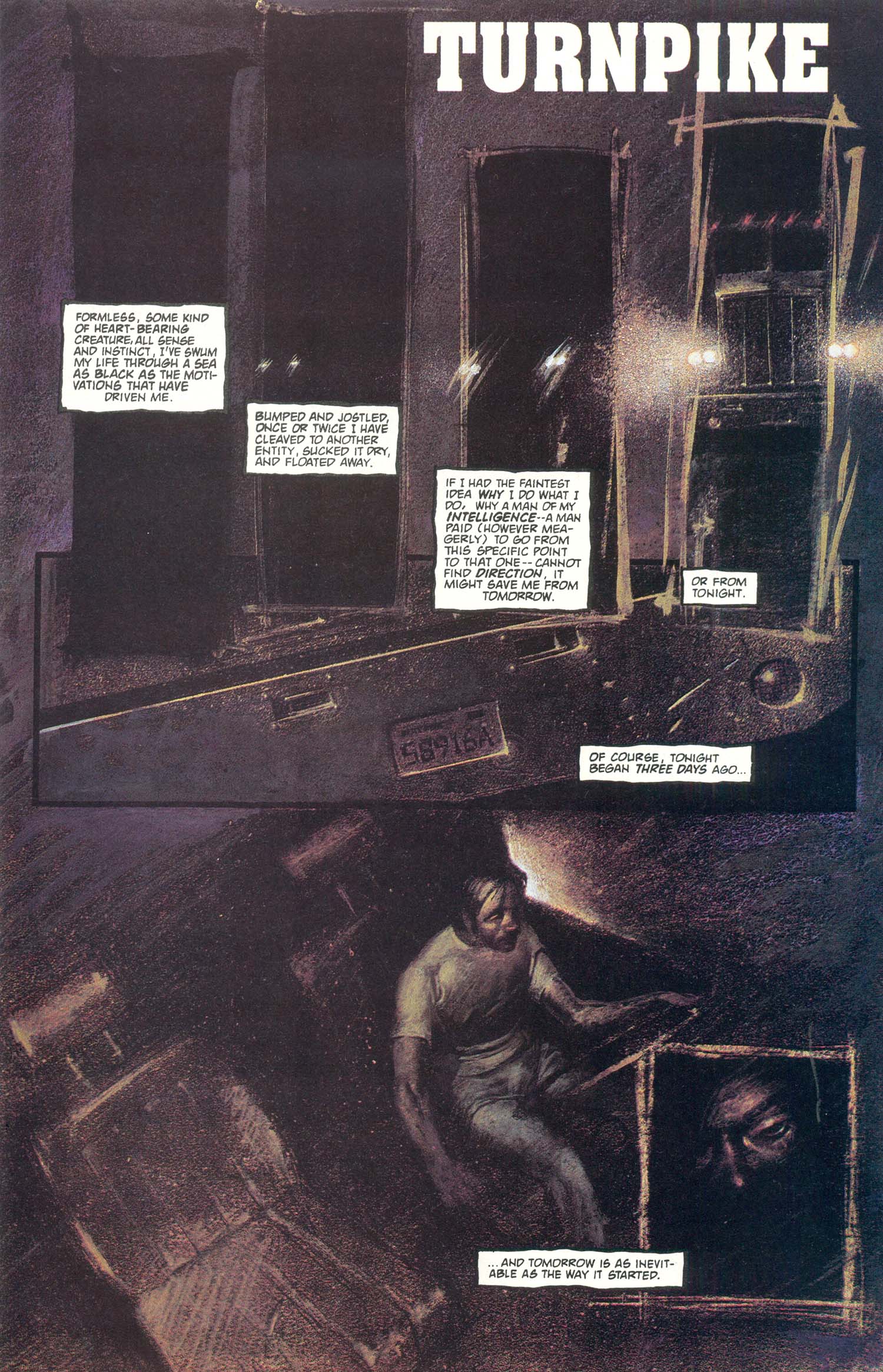 Harlan Ellison's Dream Corridor #1, Turnpike, art by Craig Elliot