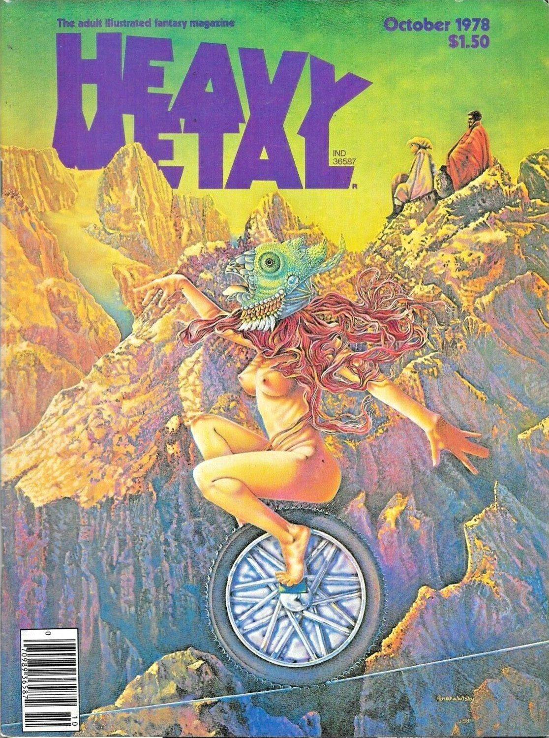 Heavy Metal, vol. 2 no. 6, cover, art by Ron Walotsky