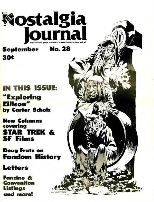 Nostalgia Journal #28, cover, art by Bernie Wrightson