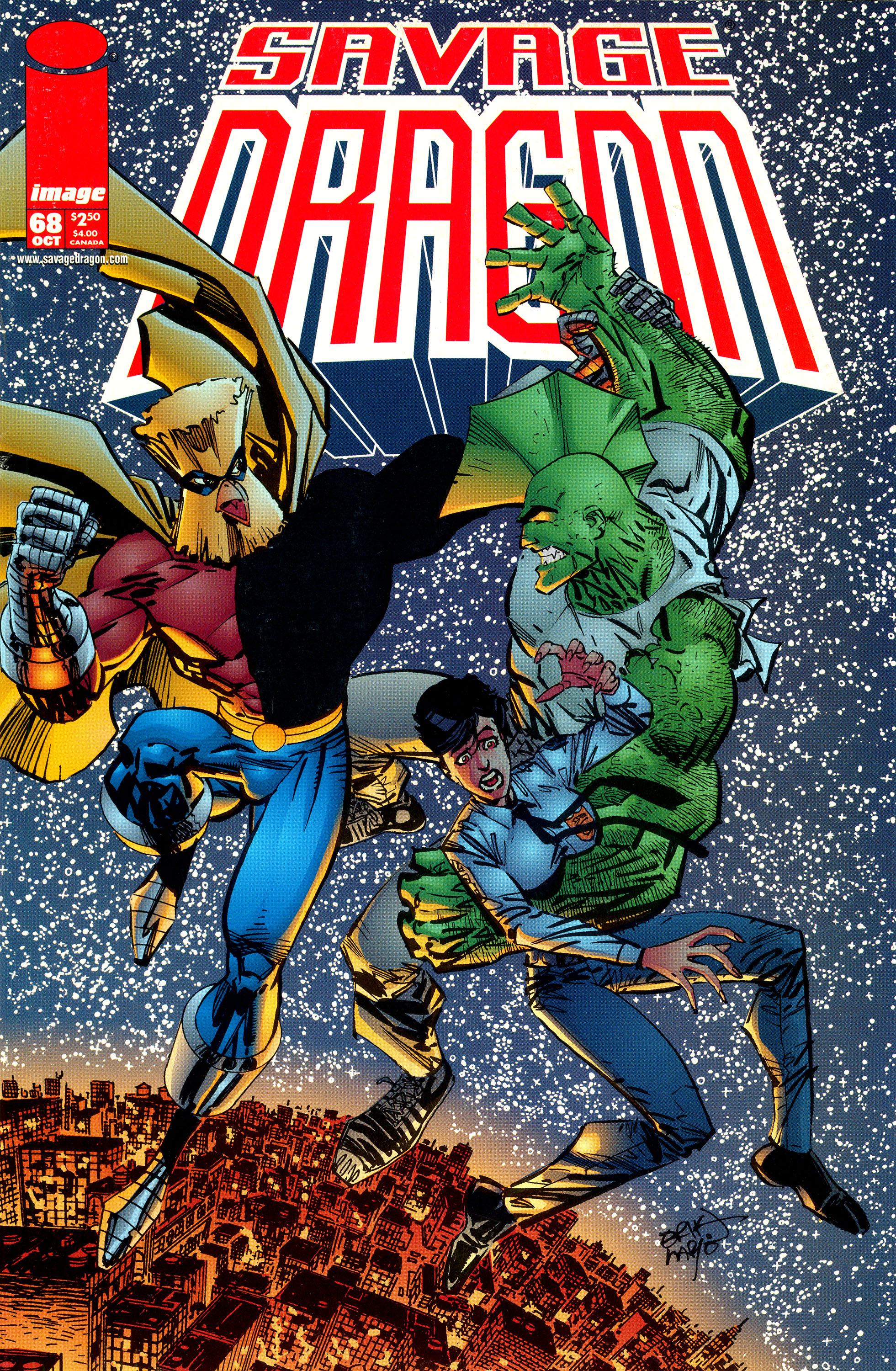 Savage Dragon #68, cover, art by Erik Larsen