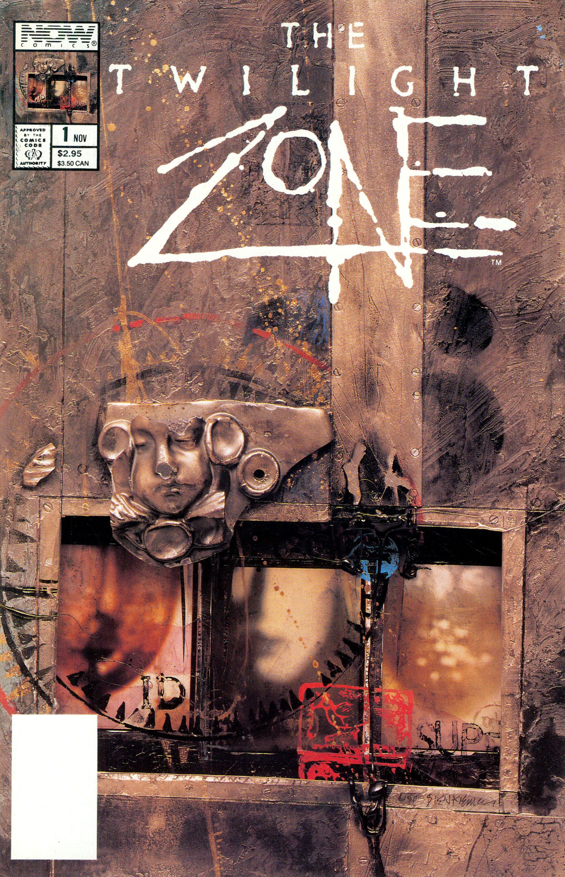 Twilight Zone #1, cover, art by Bill Sienkiewicz