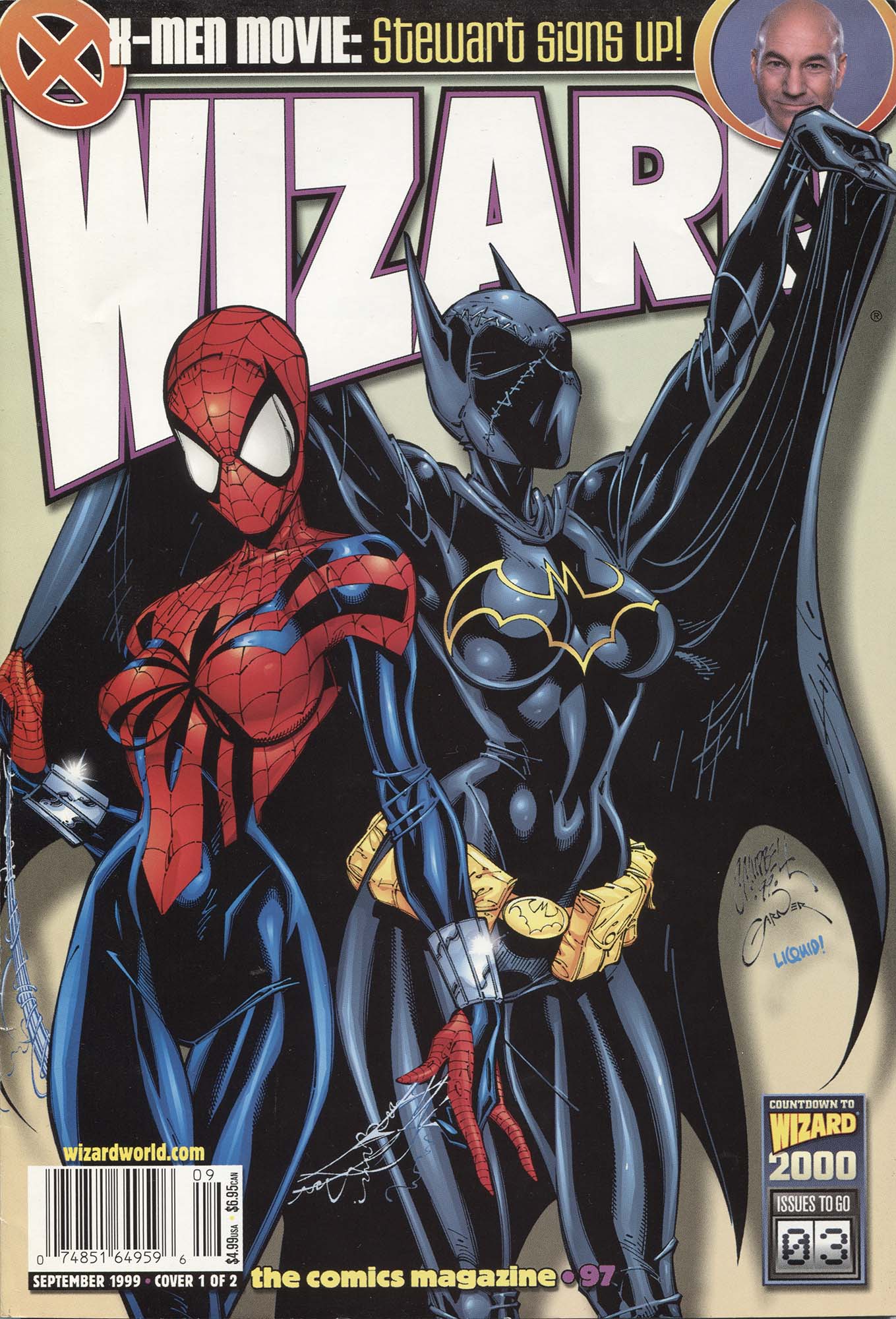 Wizard #97, cover, art by J. Scott Campbell & Alex Garner