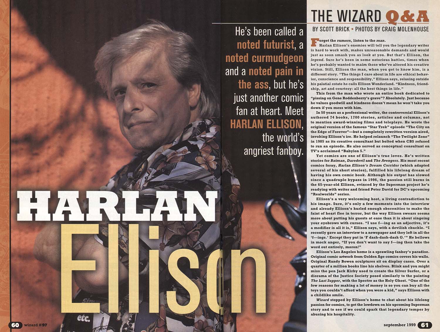 Wizard #97, Harlan Ellison: The Wizard Q&A