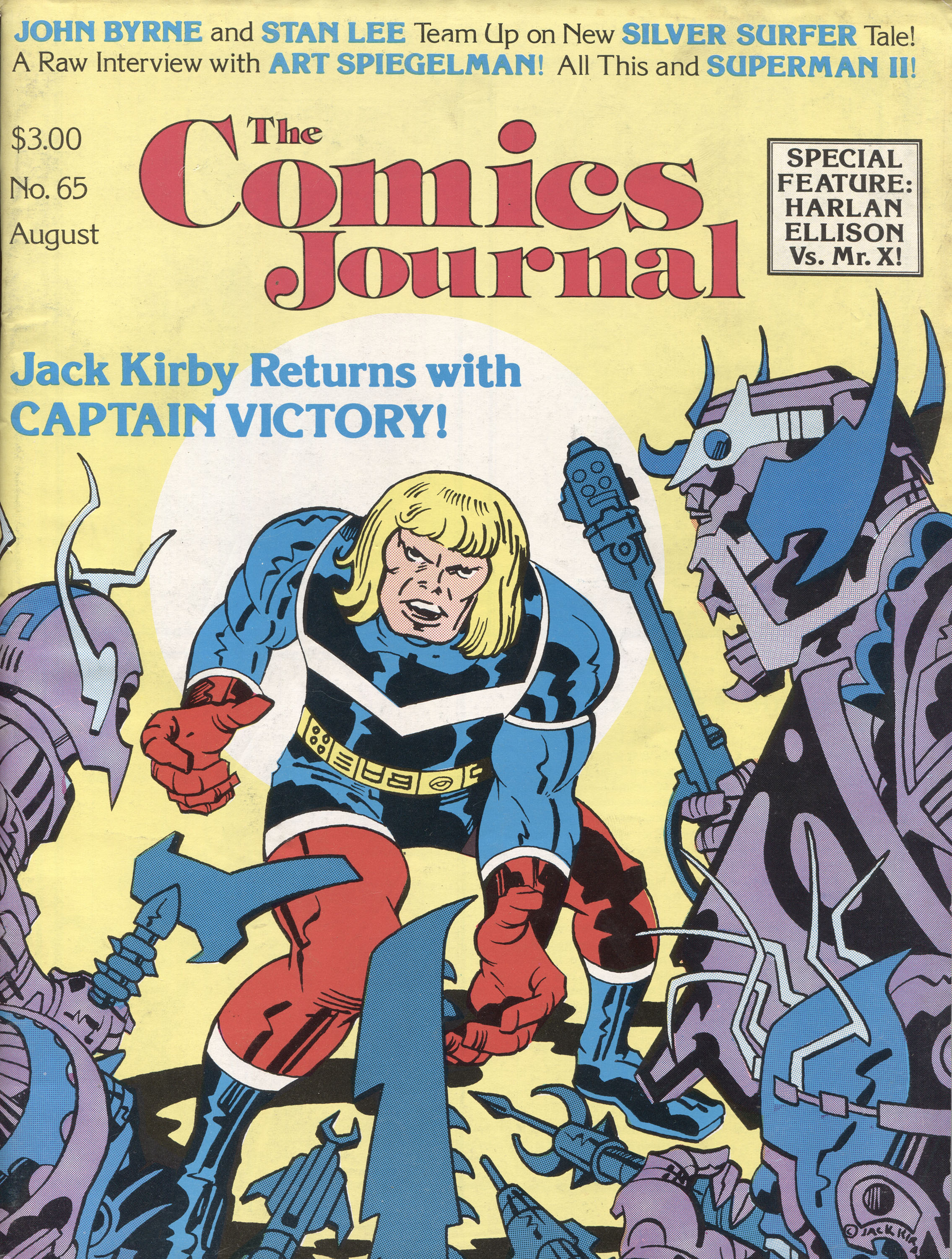 The Comics Journal #65, cover, art by Jack Kirby