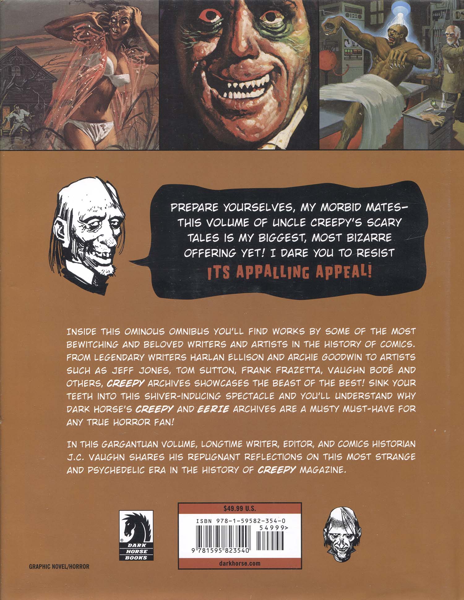 Creepy Archives Vol 6, back cover