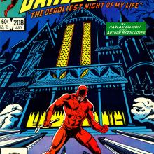 Daredevil #208, cover, art by David Mazzuchelli