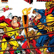 normalman/Megaton Man Special #1, cover, art by Jim Valentino and Don Simpson