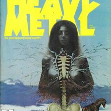 Heavy Metal, vol. 2 no5, cover, art by Jim Burns