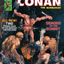 The Savage Sword of Conan #3, cover, art by Michael J. Kaluta