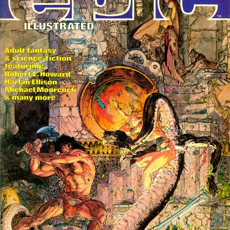 Epic Illustrated #4, cover, art by Michael Whelan