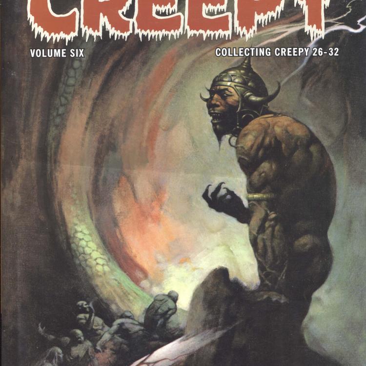 Creepy Vol 6, cover, art by Frank Frazetta