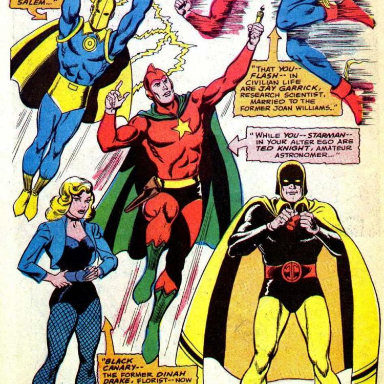 Doctor Fate and the JSA, appearing in Justice League of America #64