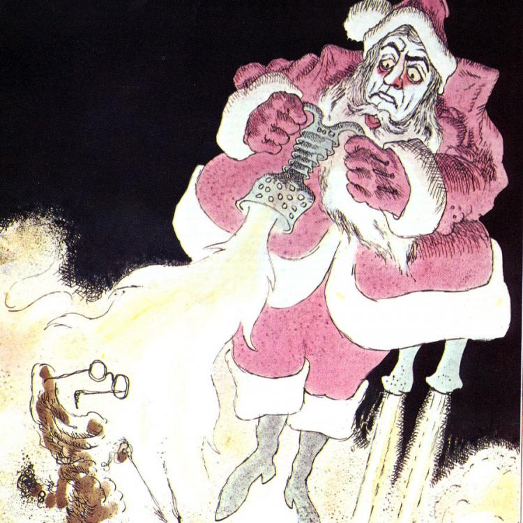 Santa Claus vs S.P.I.D.E.R., art by Gahan Wilson