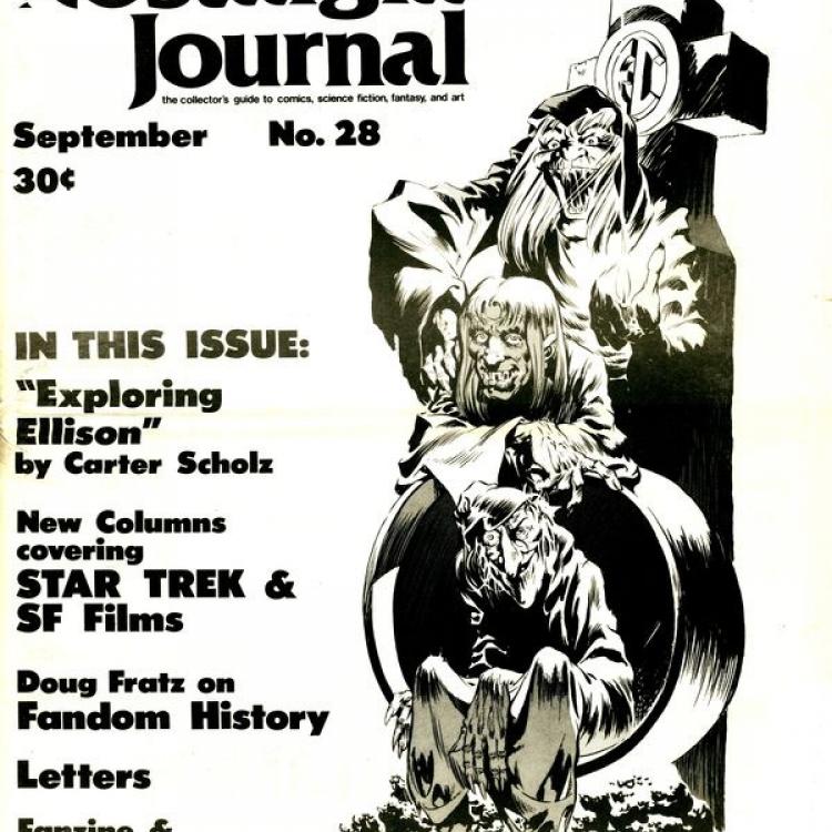 Nostalgia Journal #28, cover, art by Bernie Wrightson