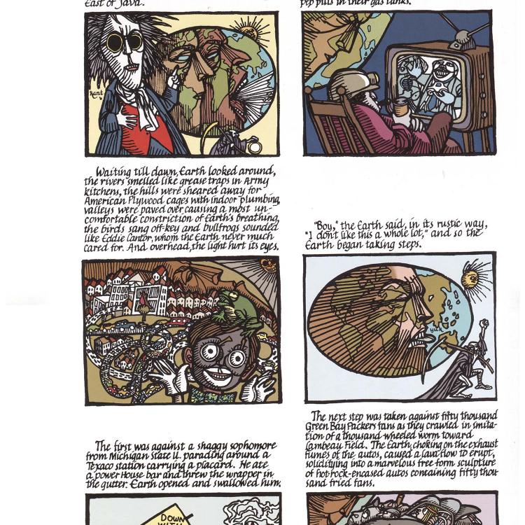 The Someday Funnies, Ecowareness, p1, art by Leo & Diane Dillon